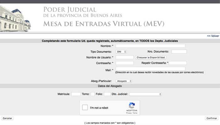 MEV Mesa de Entradas Virtual scba