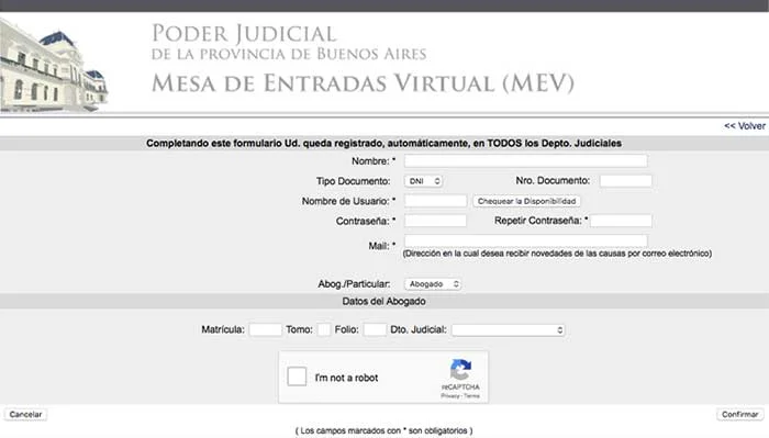 MEV Mesa de Entradas Virtual scba